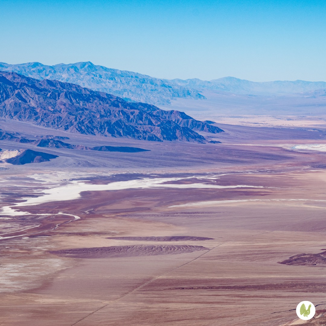 panorama della Valle della Morte (Death Valley in inglese) area desertica degli Stati Uniti