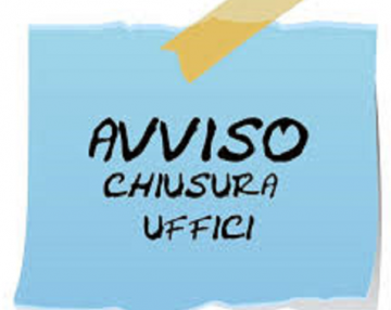 CHIUSURA UFFICI DEL PARCO